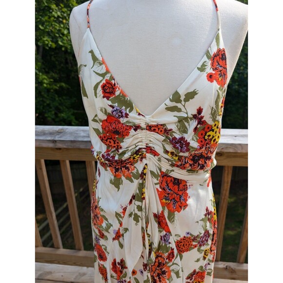 Free People Dress Fit & Flare Spring Summer Floral Boho Large Festival - Picture 2 of 8